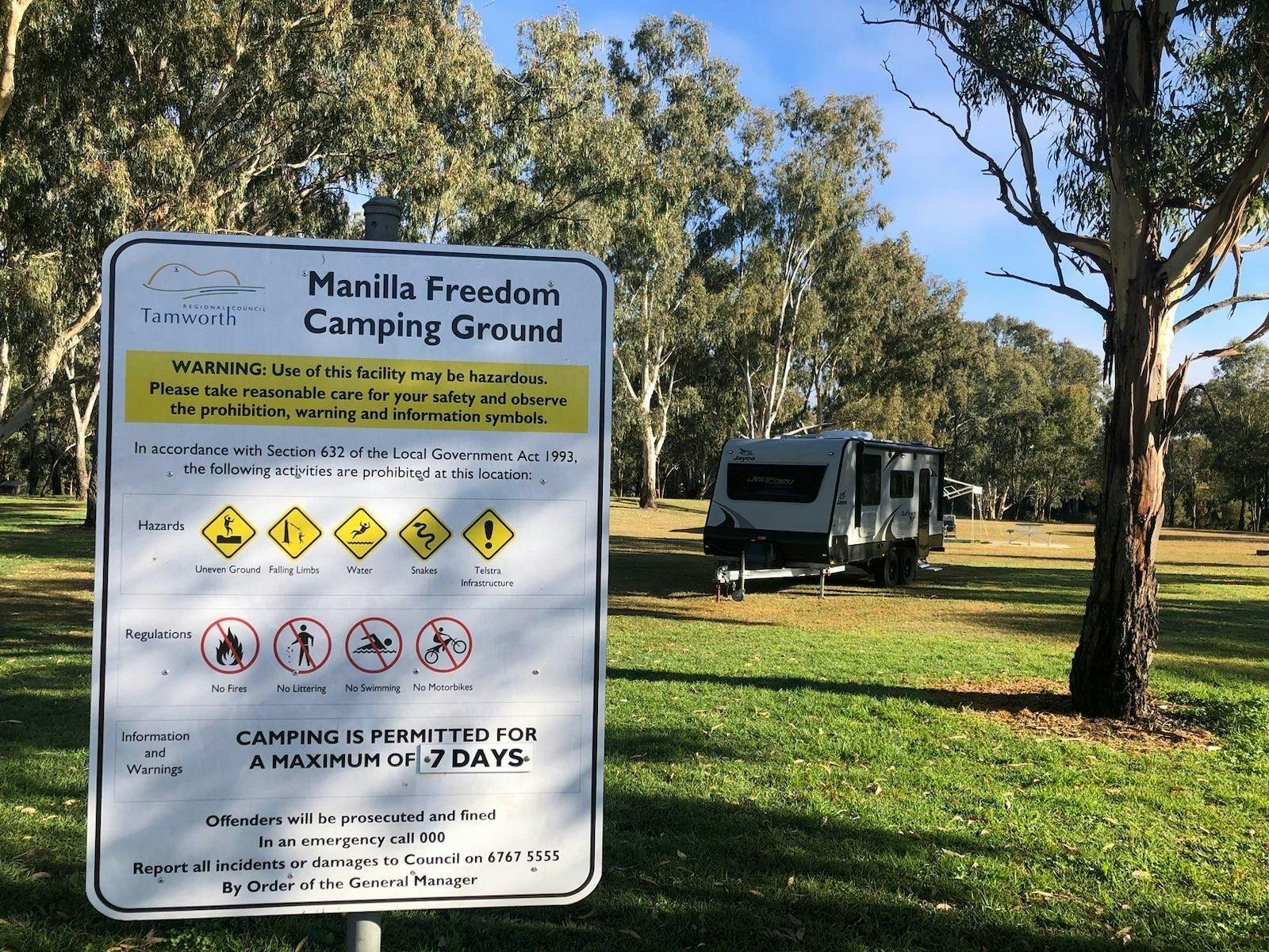 Manilla Freedom Camping
