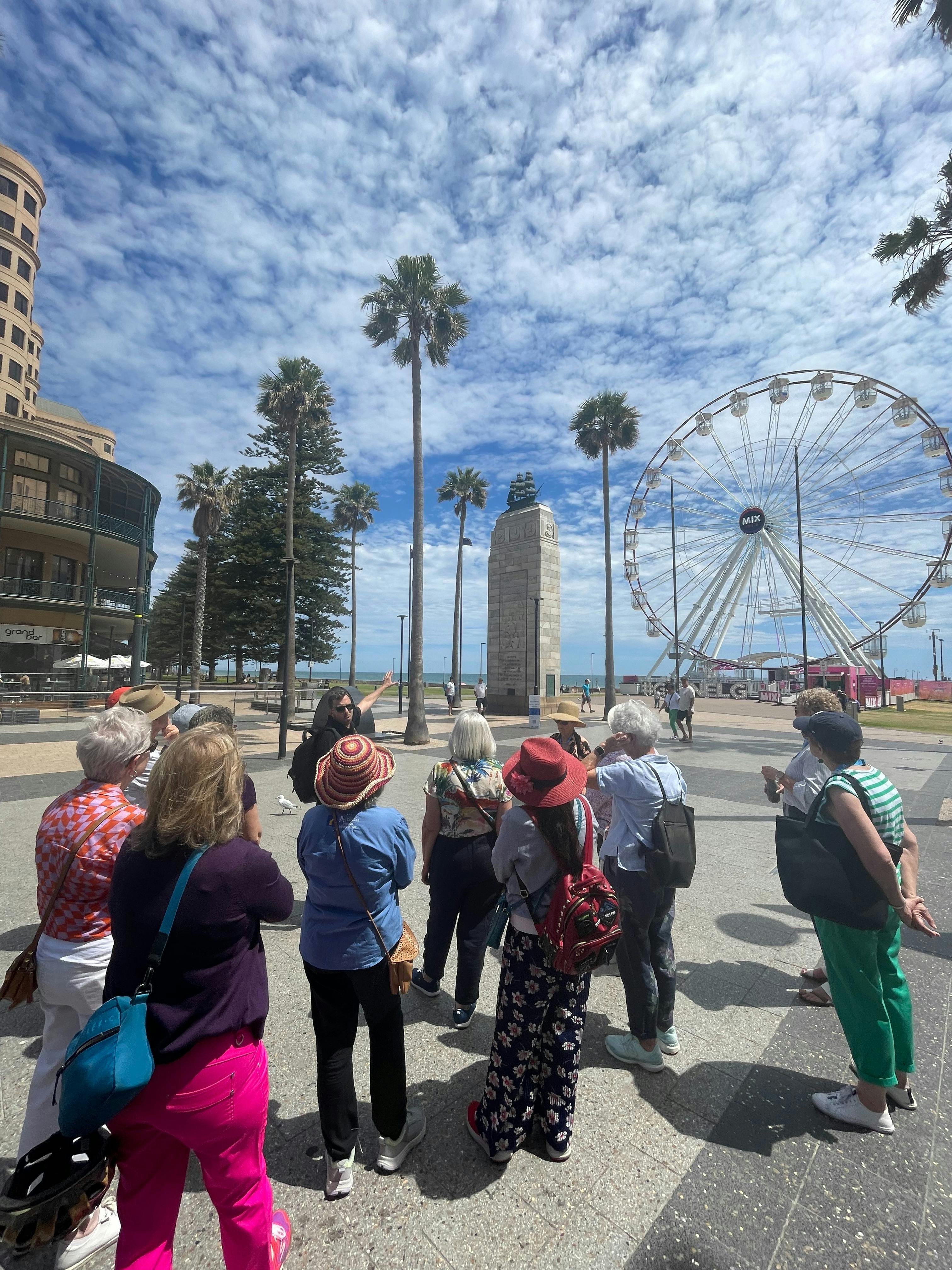 tour group at Glenelg