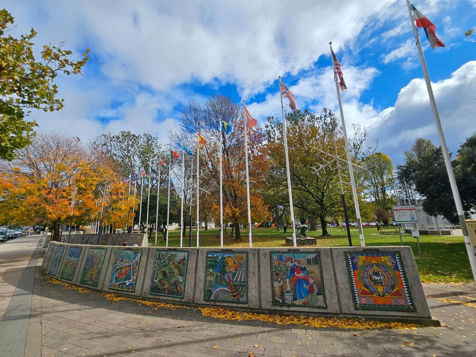 Avenue of Flags and Mosaic Time Walk