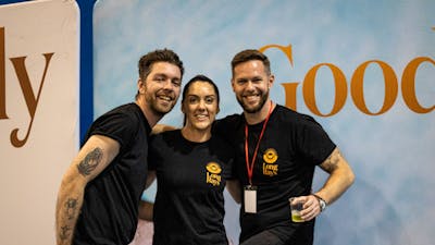 A group of happy exhibitors at the Gin Festival