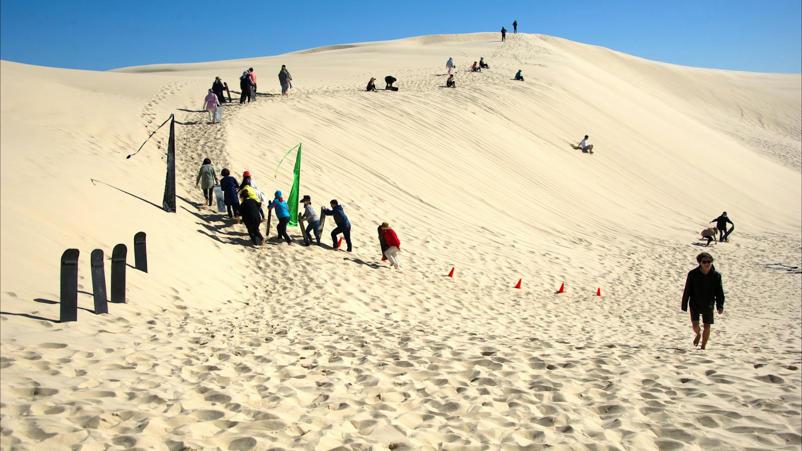Sandboarding Stockton Beach