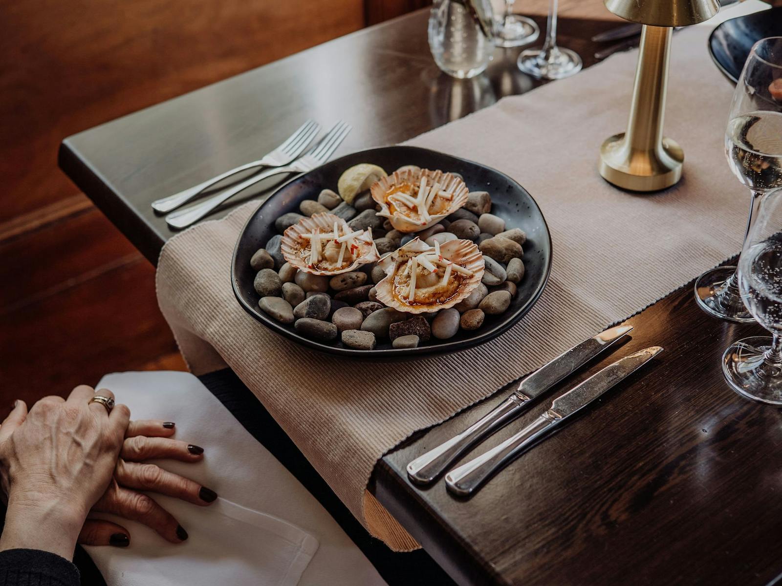 dleicious succulent shell roasted Tasmanian Scallops