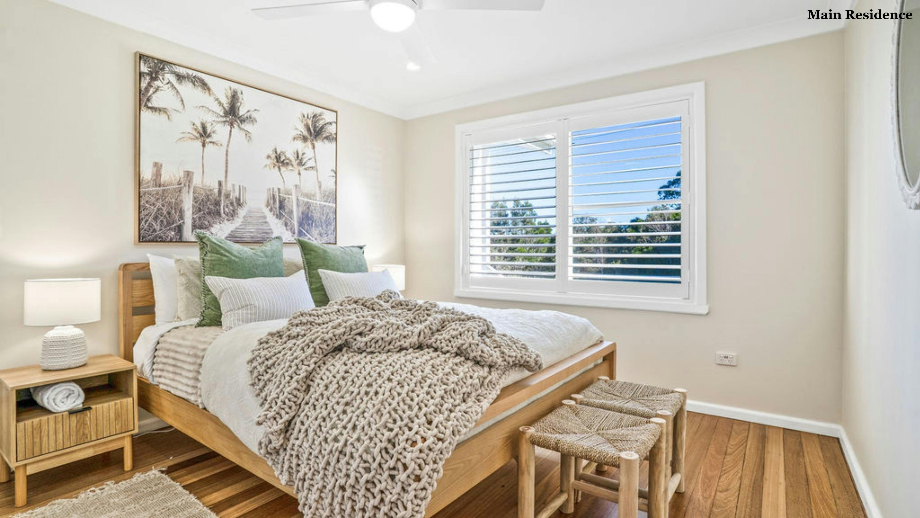 Bedroom in main residence