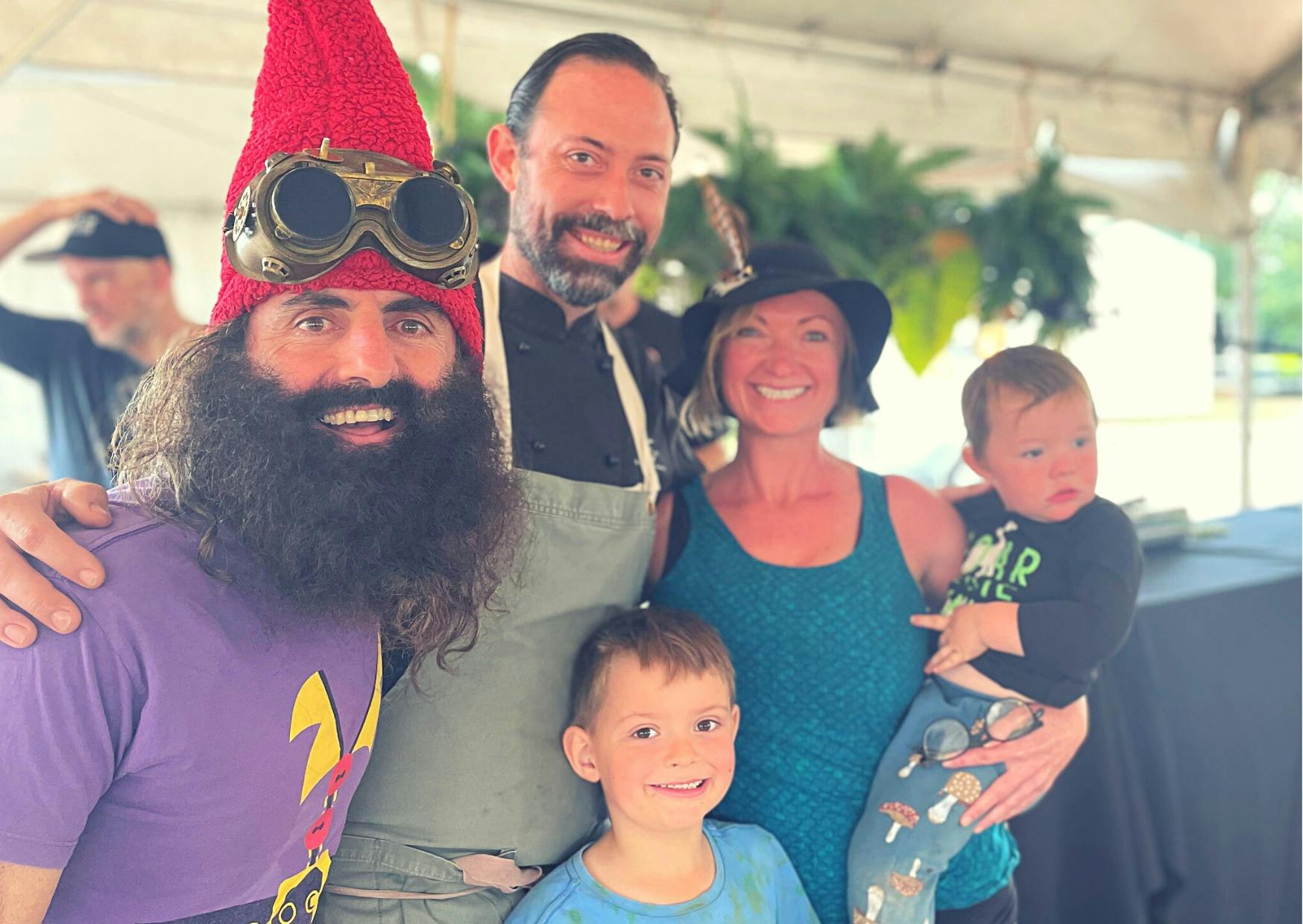 The FLACK FAMILY - Nik, Em, Hunter & Iluka pictured with much loved Costa Georgiadis