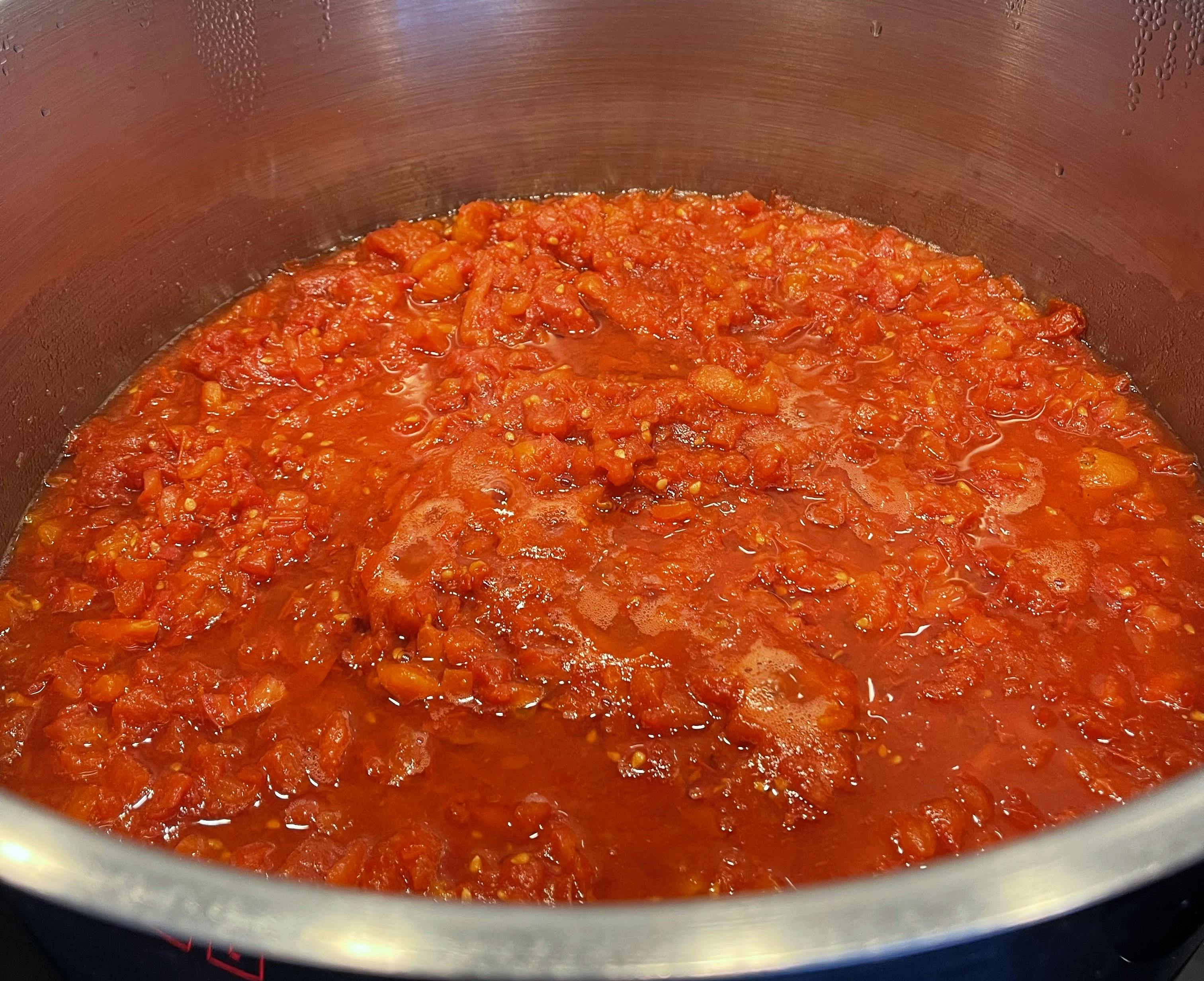 トマトを落ち着かせる