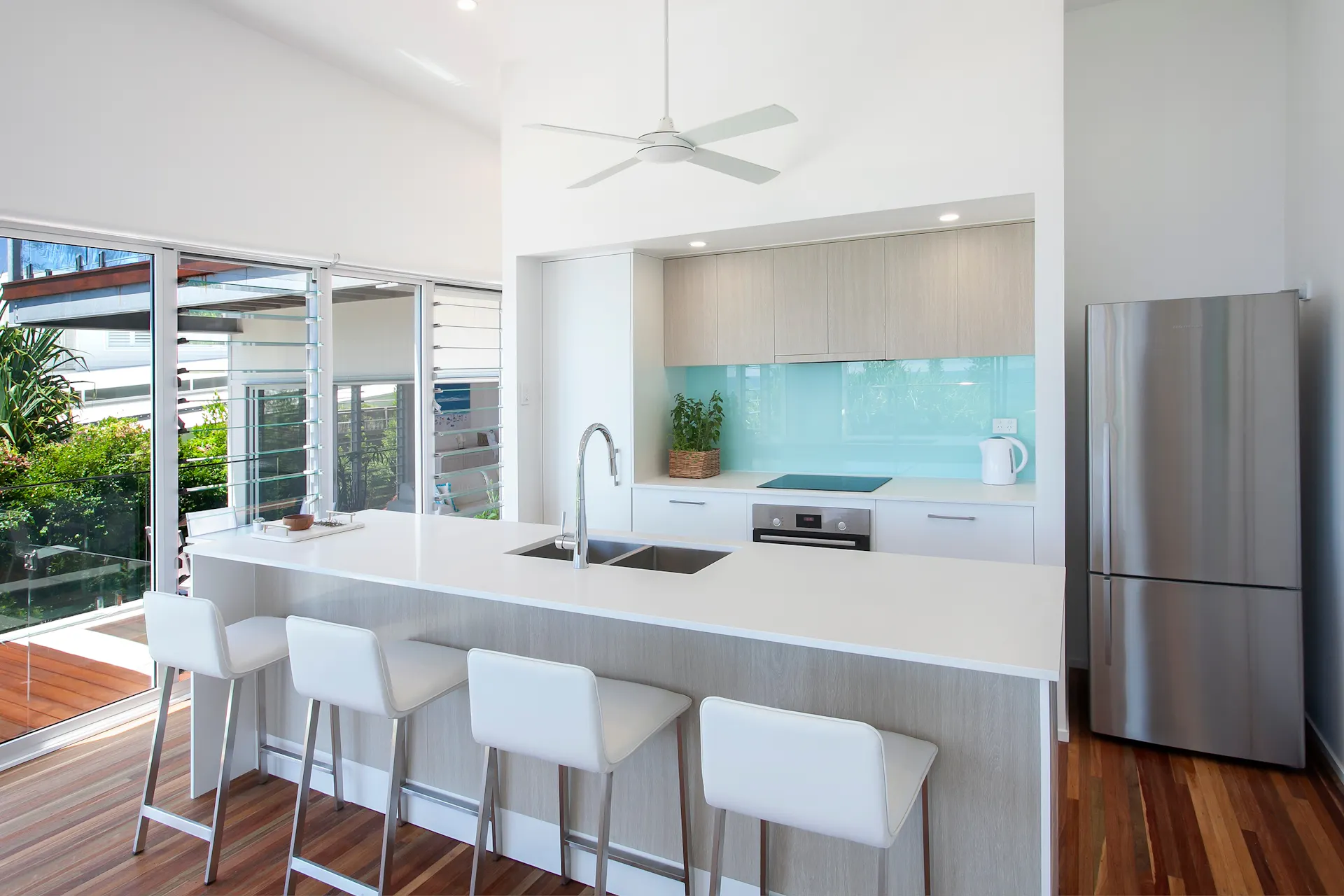 Modern open plan kitchen