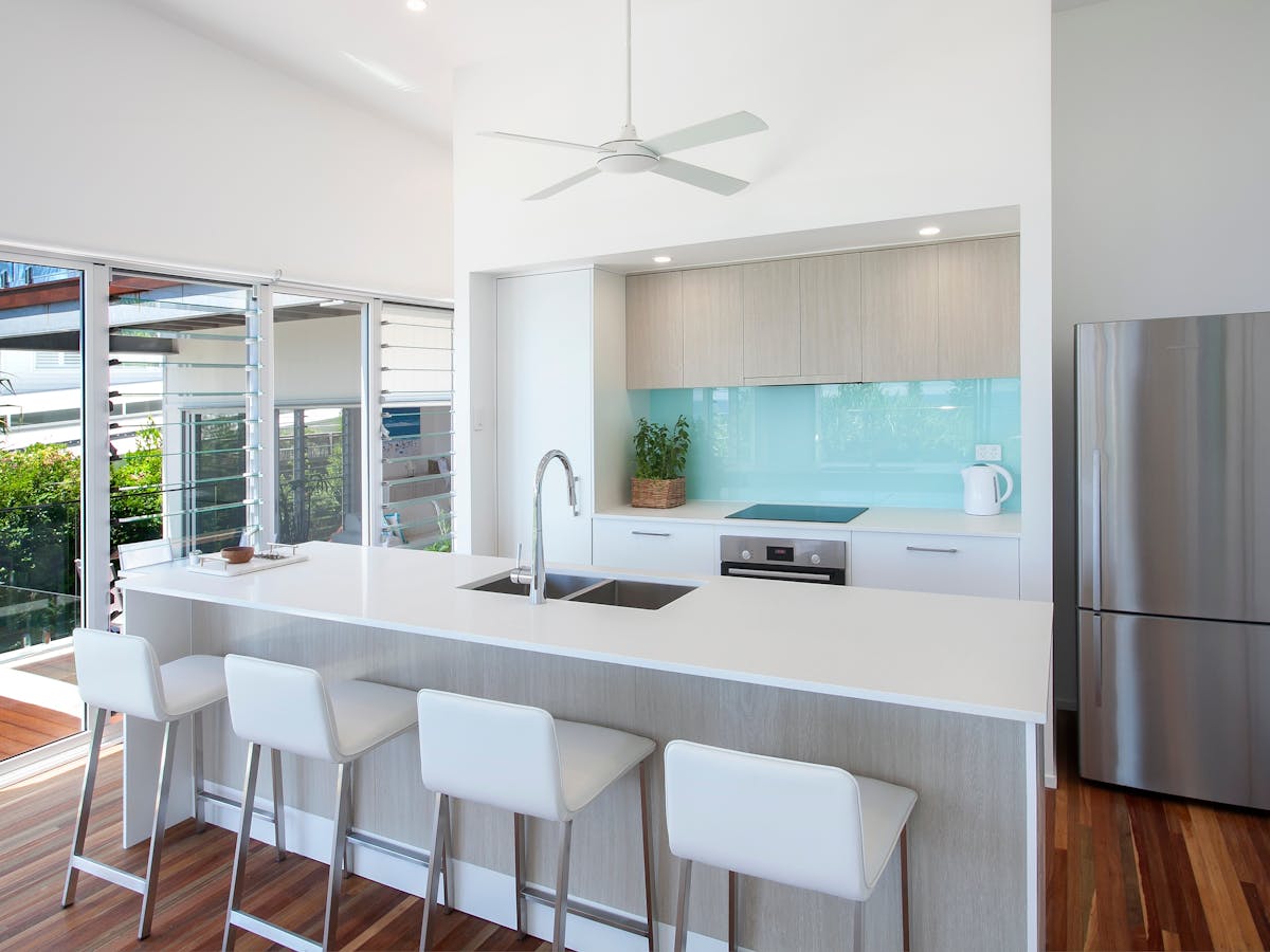 Modern open plan kitchen