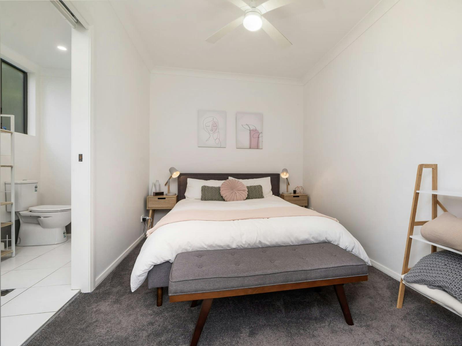 Studio with bedroom and bathroom