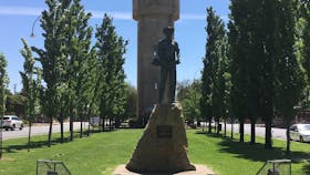 Water Tower/Sleeper Cutter at Anniversary Park Nathalia