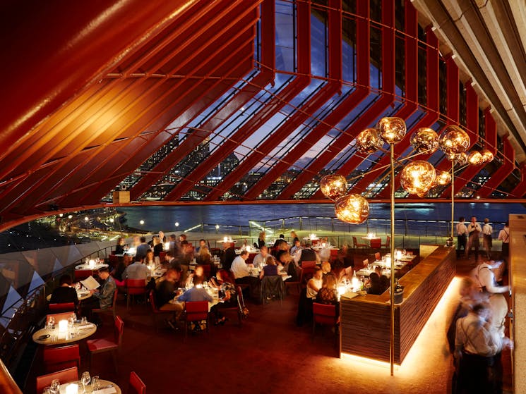 The Restaurant located on the lower level of Bennelong