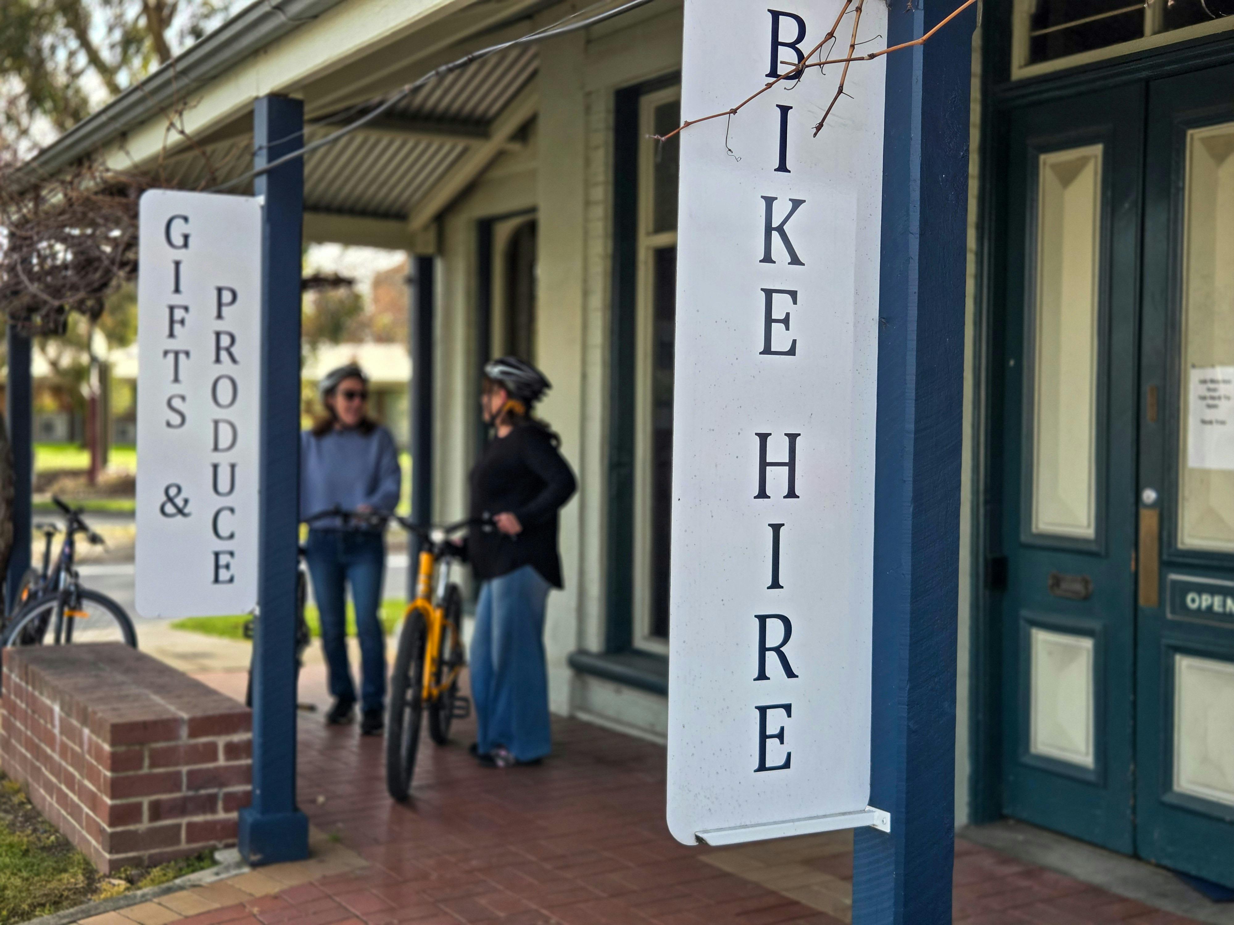 We provide bikes and helmets