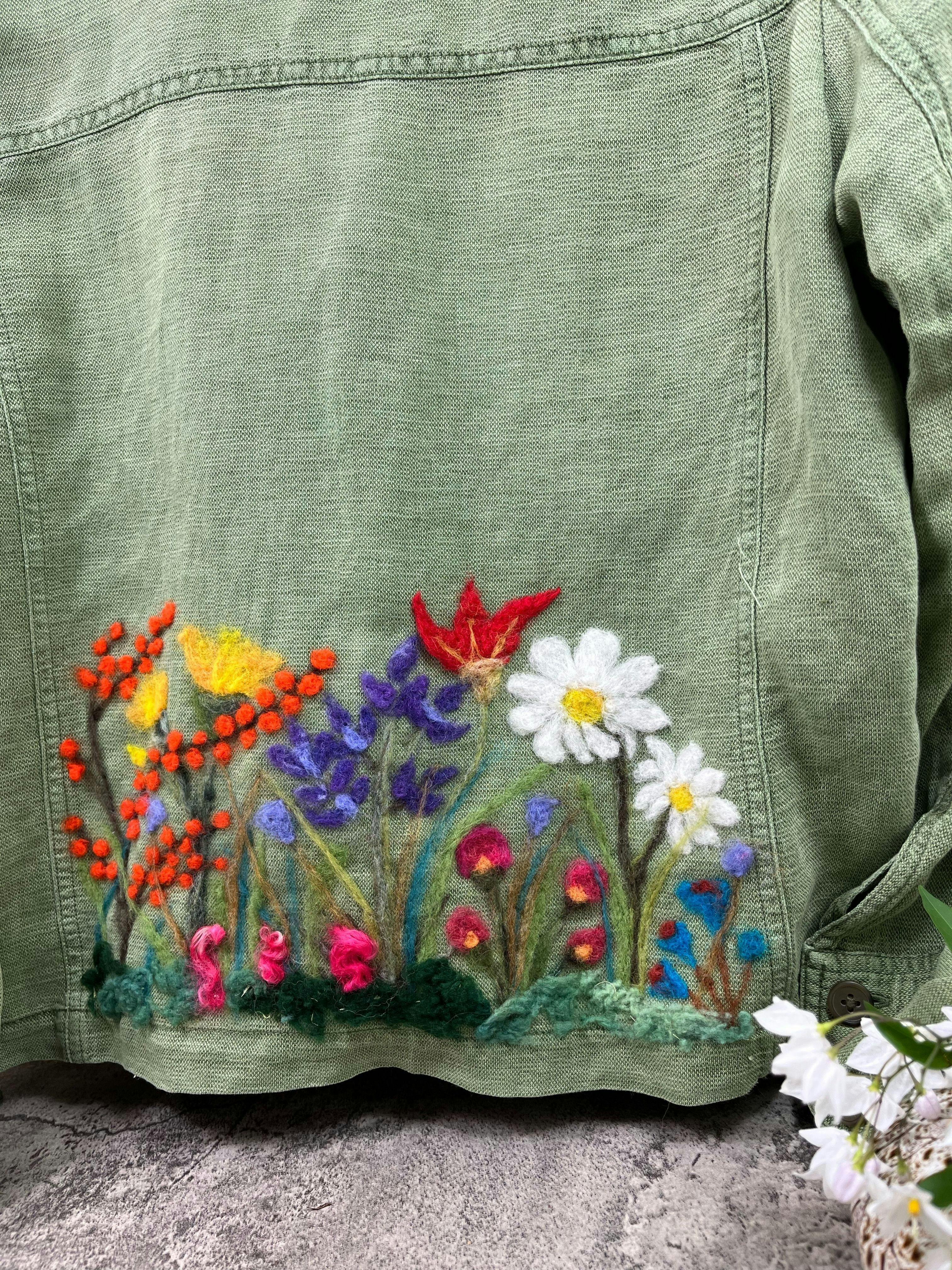 Flower Wool Painting