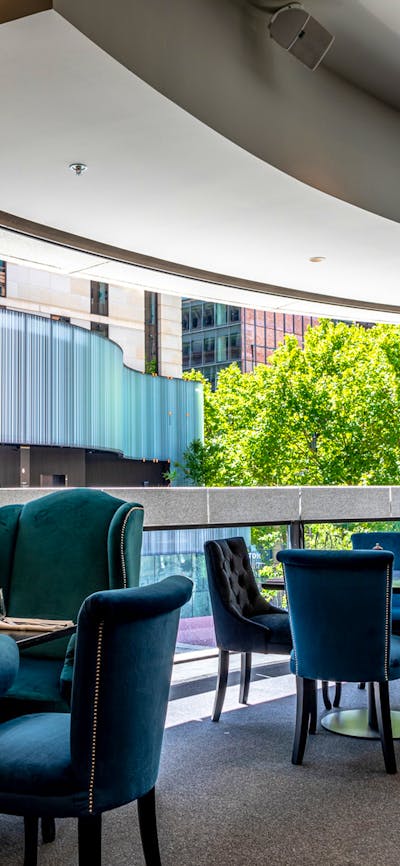 Modern interior of a restaurant.