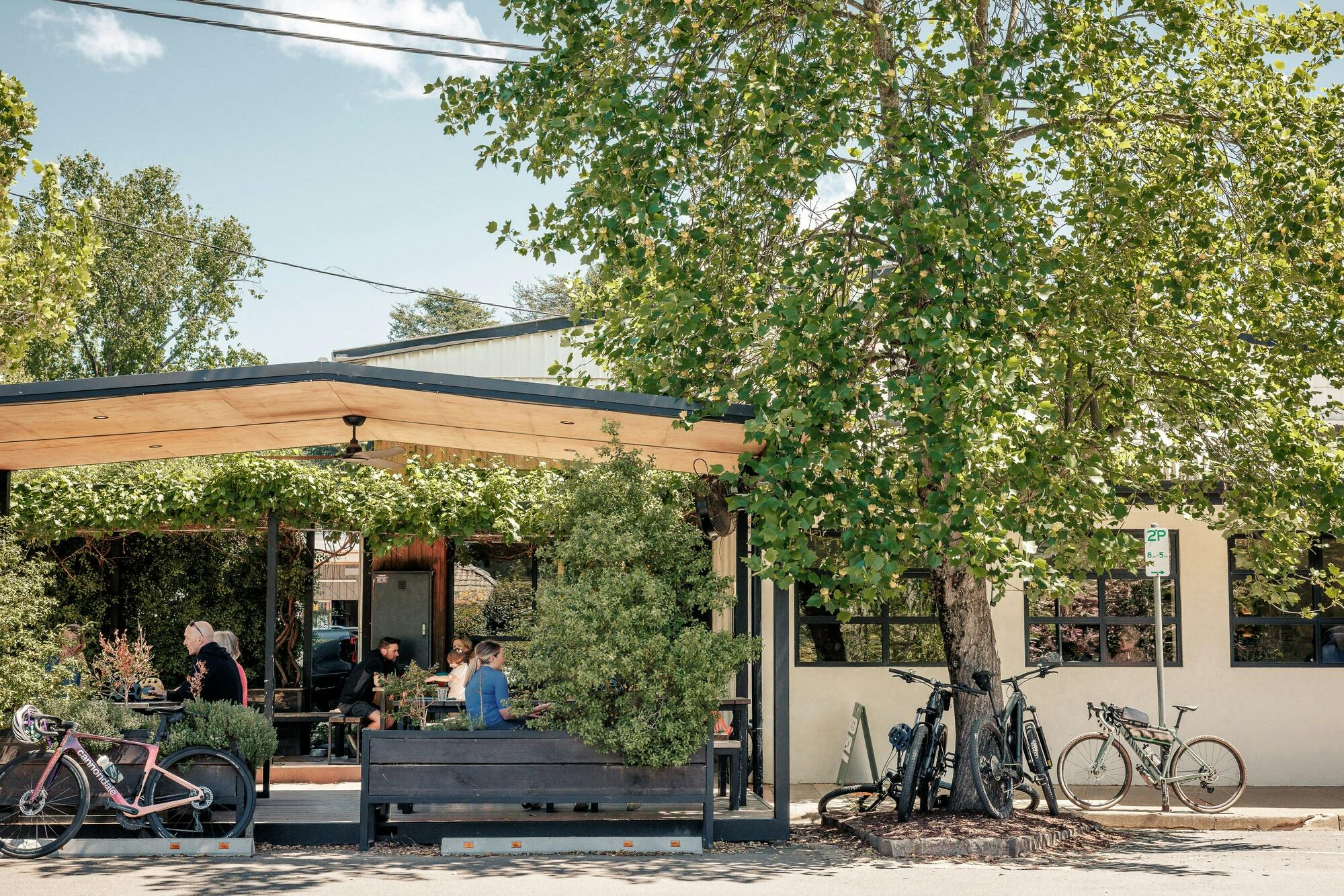 bikes and coffees - distant