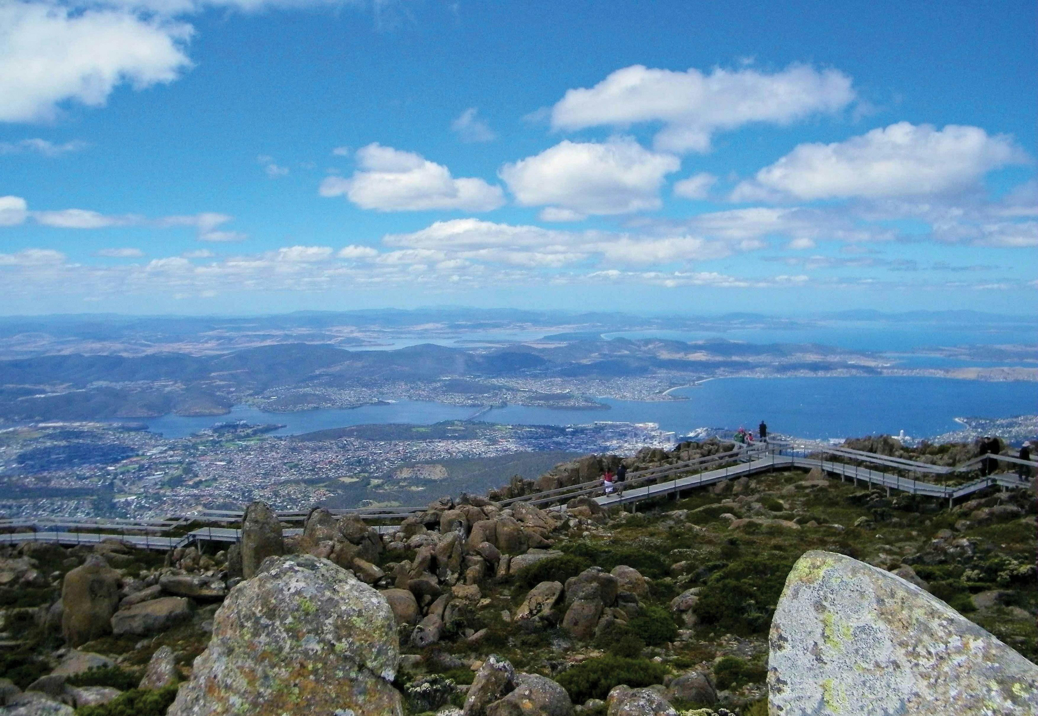 Enjoy the view of Mount Wellington