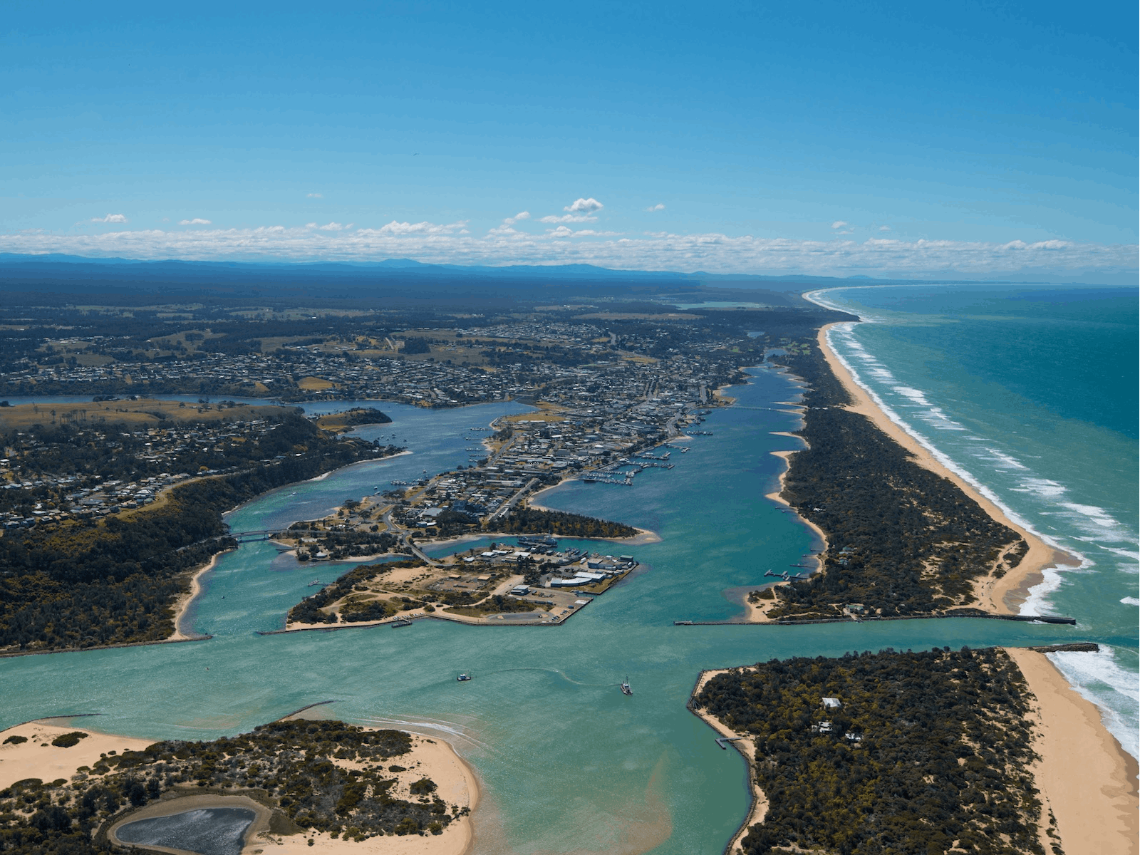 View of The Entrance and Lakes Entrance township