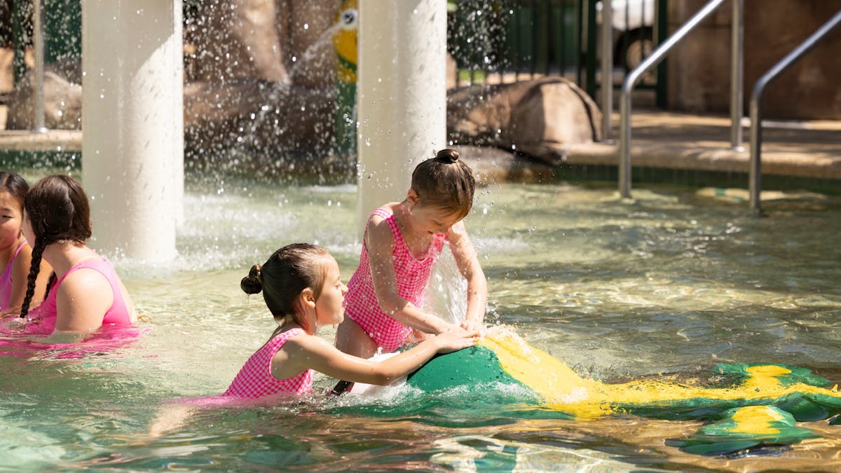 Kids' Heated Mushroom Lagoon at Ashmore Palms Holiday Village on the Gold Coast