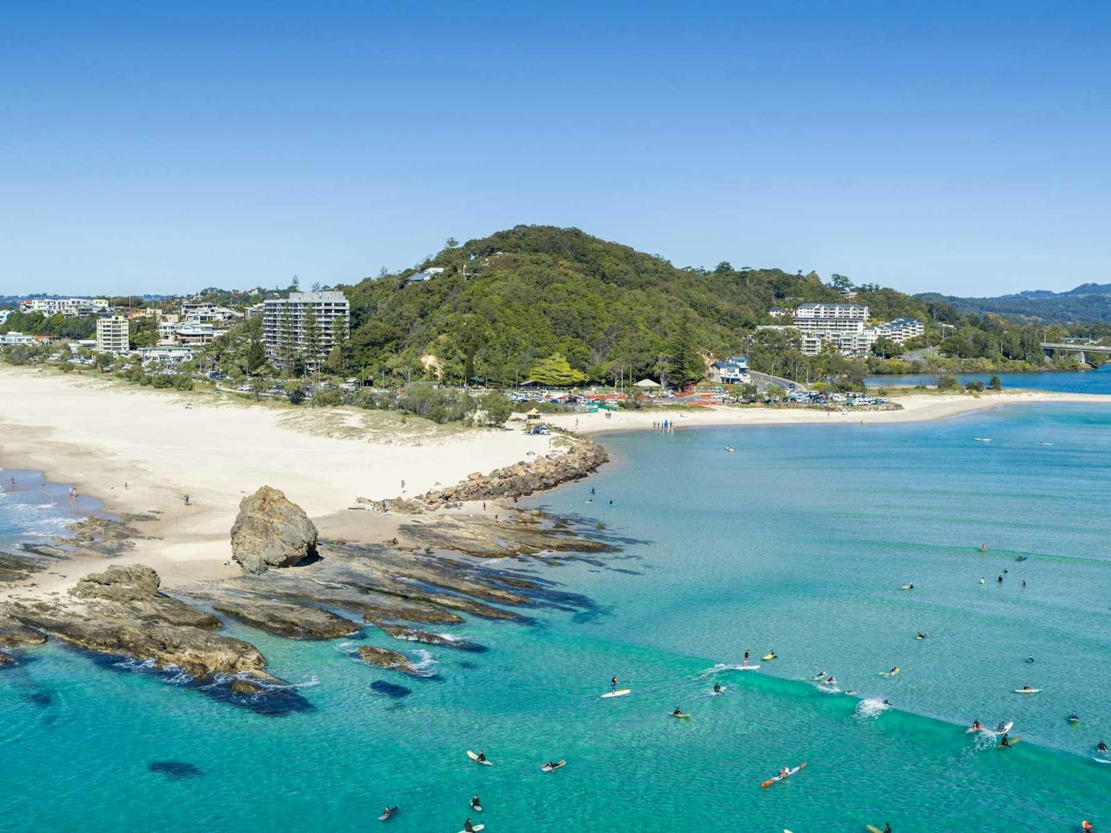 Aerial of Currumbin Alley Aerial of Currumbin Alley