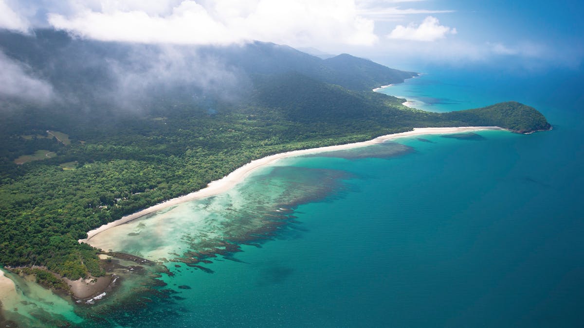 Cape Tribulation aerial shot