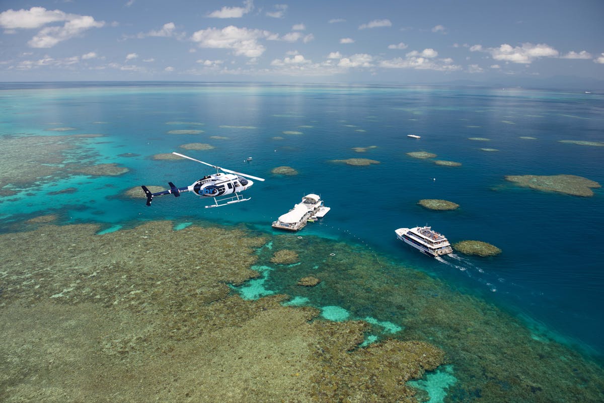 GBR Helicopters daily flights Great Adventures pontoon