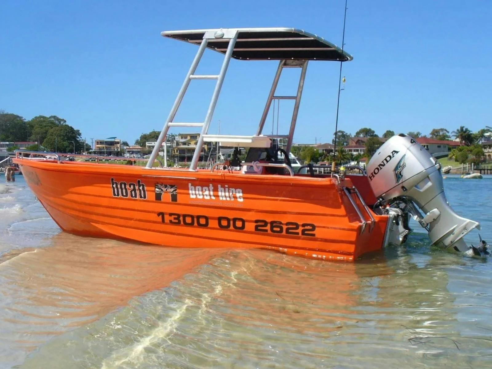 Boab Boats Jervis Bay Runabout on the Beach
