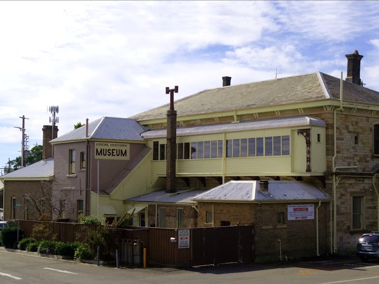 At the rear of the Mt Victoria railway station