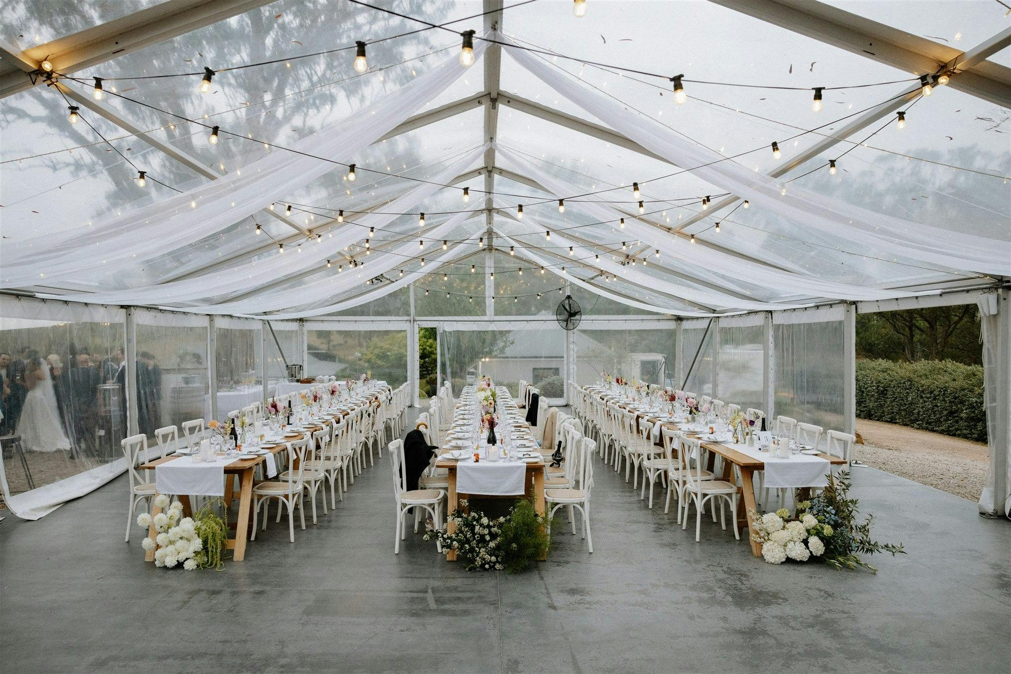Reception marquee set up marquee set up