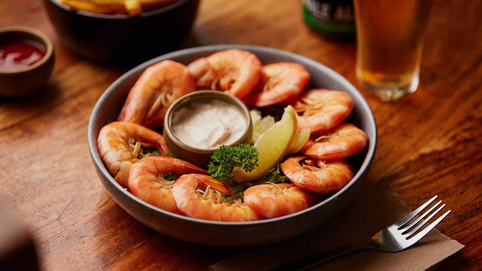 Cooked Australian Prawns