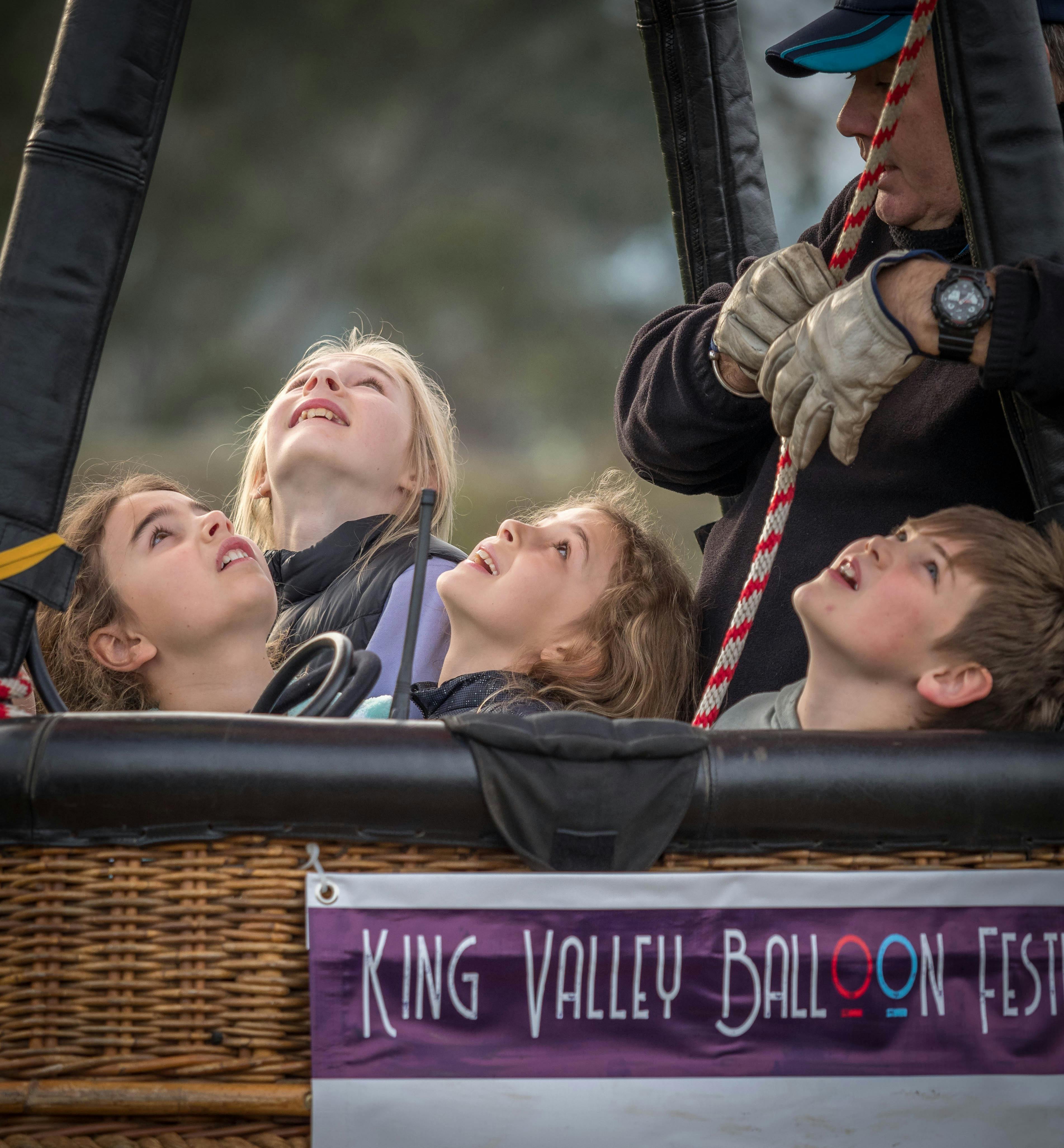 Action at Goldrush's annual King Valley Balloon Festival
