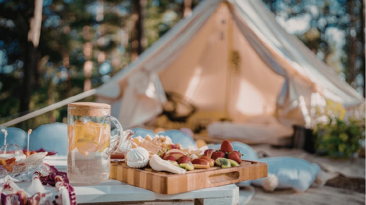 Glamping with breakfast