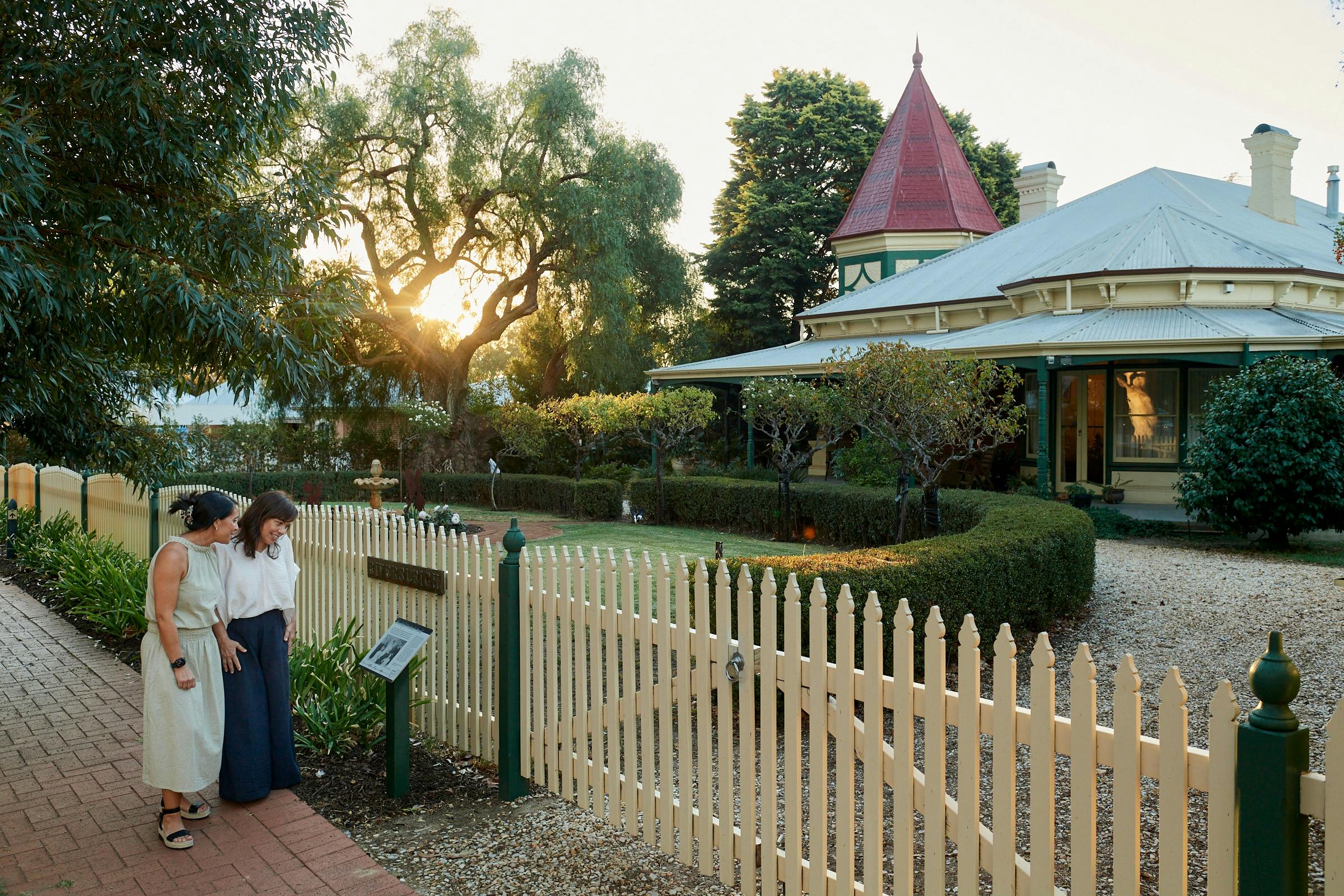 One of many historic homes along the walk trail routes