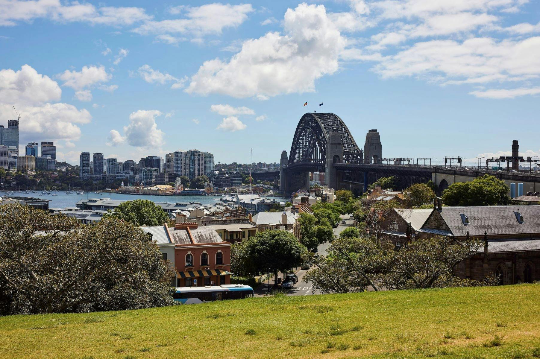 View of the Sydney Harbour including the Sydney Harbour Bridge