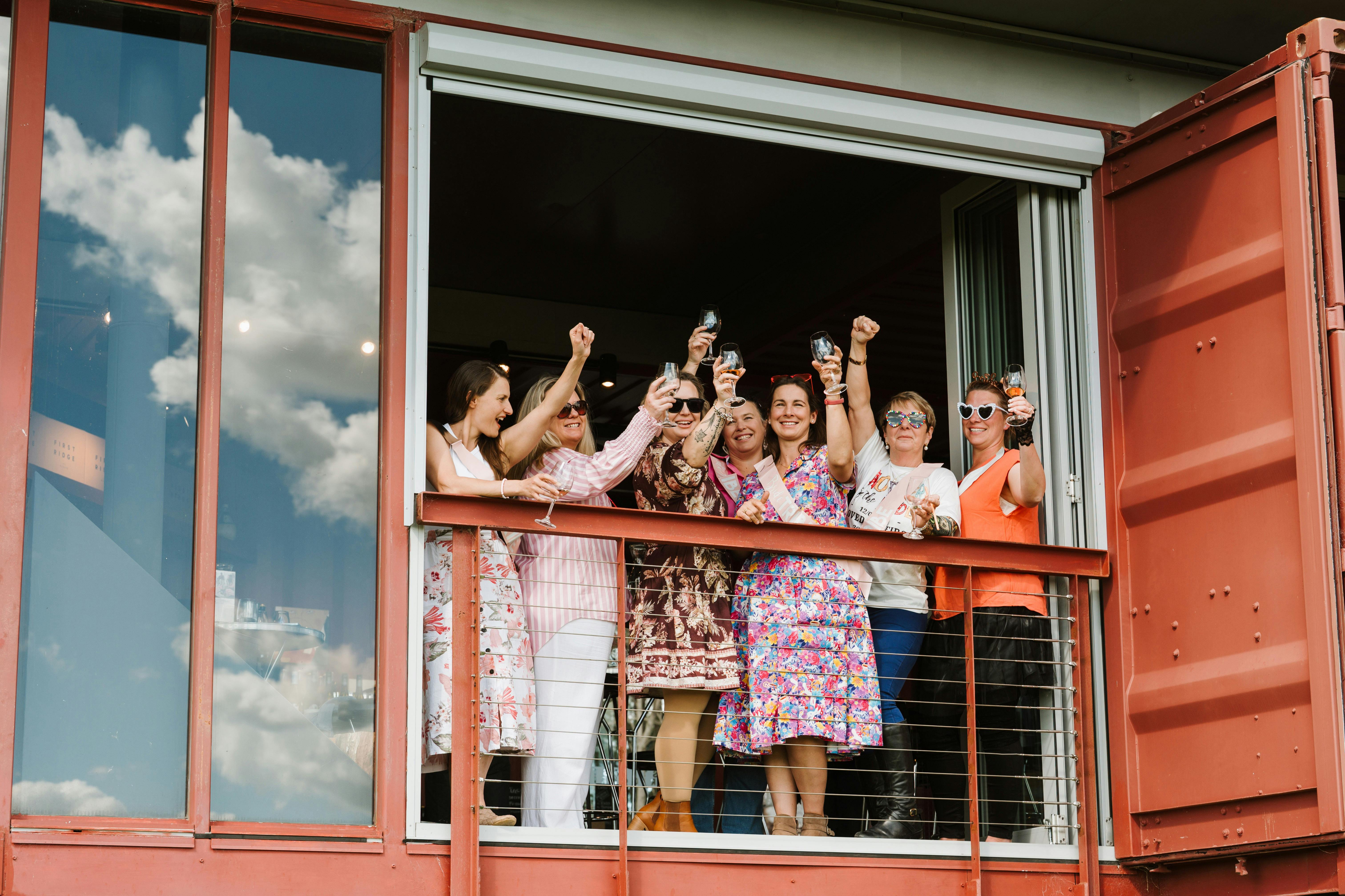 Guests at wine tasting