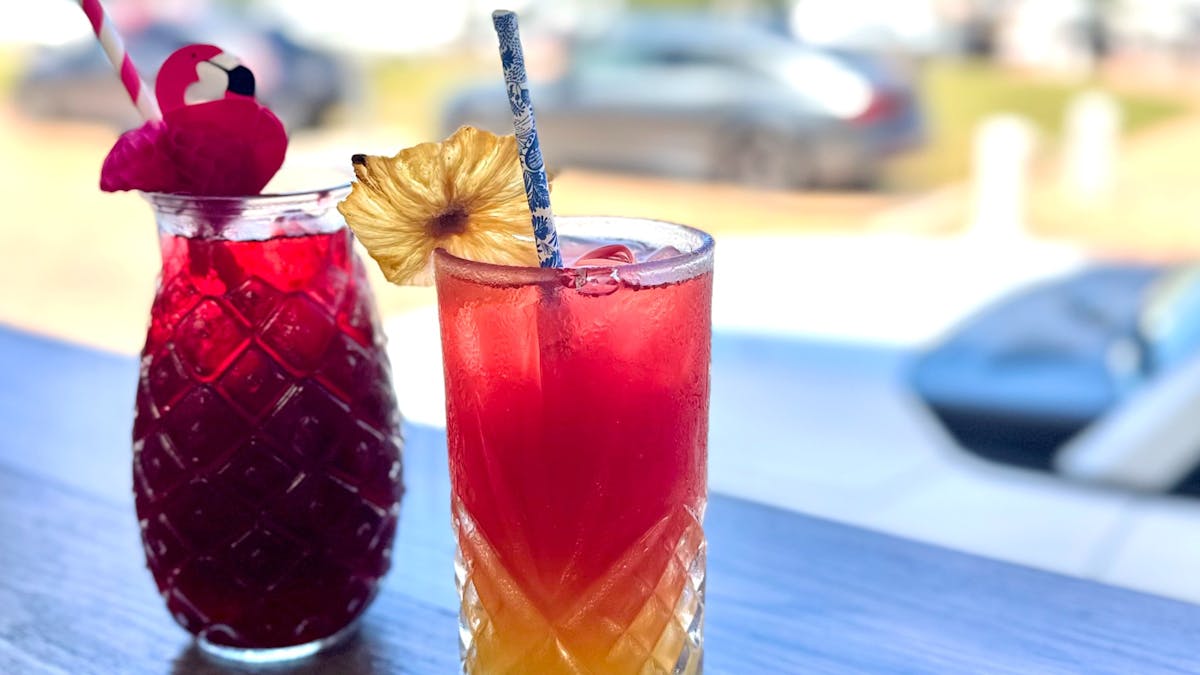 Drinks and cocktails infused with rosella lemon myrtle and fingerlime northern Gold Coast
