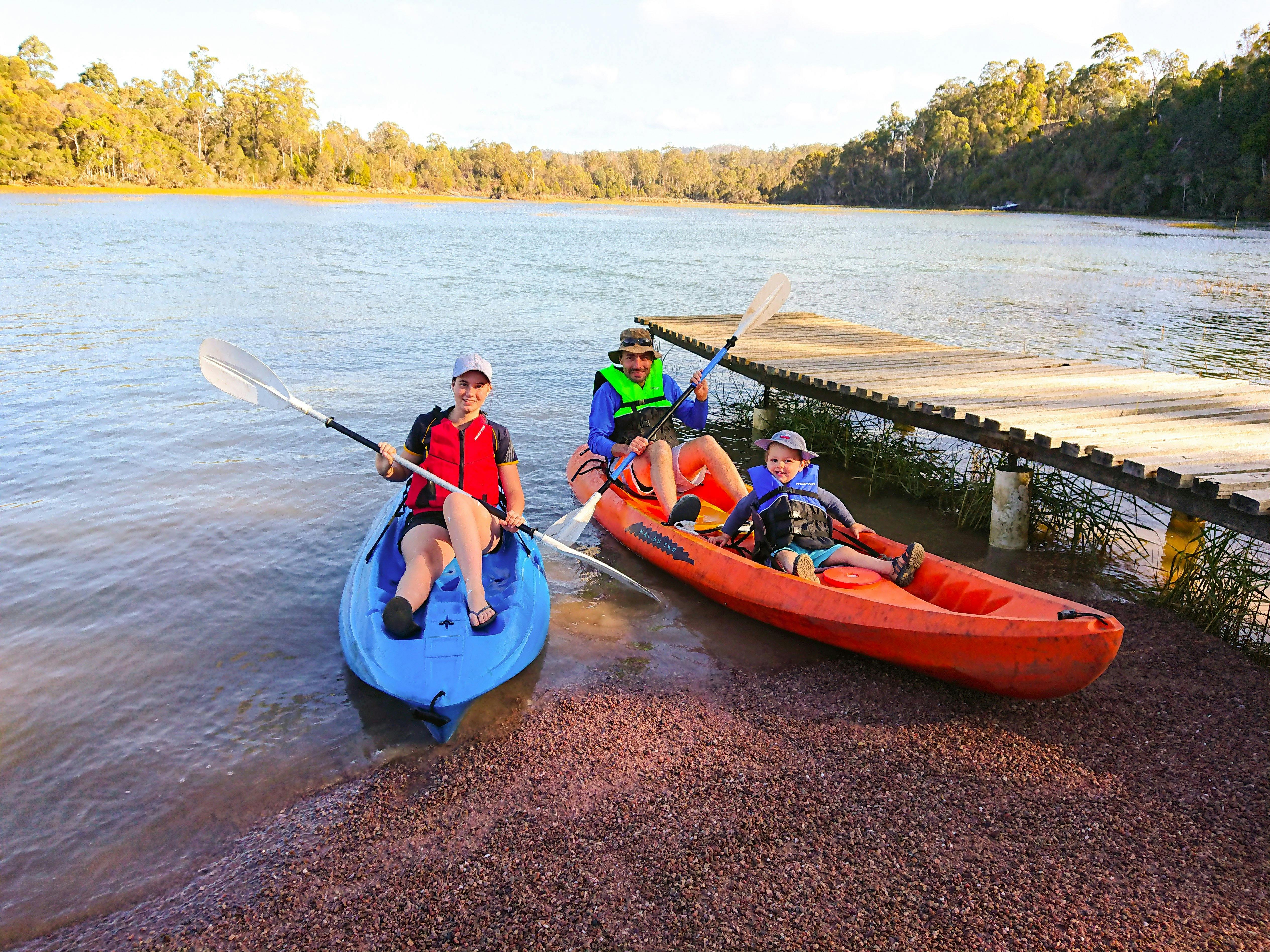 Kayaking on Franklin Rivulet