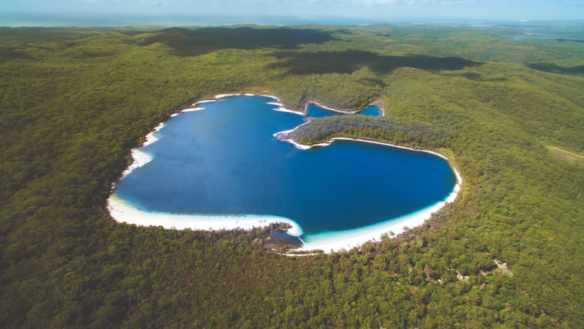 Lake McKenzie - aerial