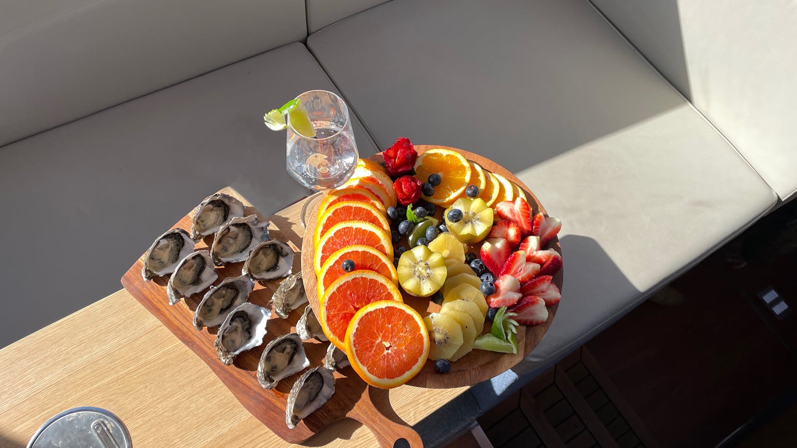 Enjoy a luxurious BBQ of Wagyu beef and lamb chops on our boat, with sunshine and ocean breezes!