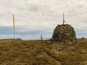 Alpine Challenge - Approaching the highest point in the run - Mt Bogong