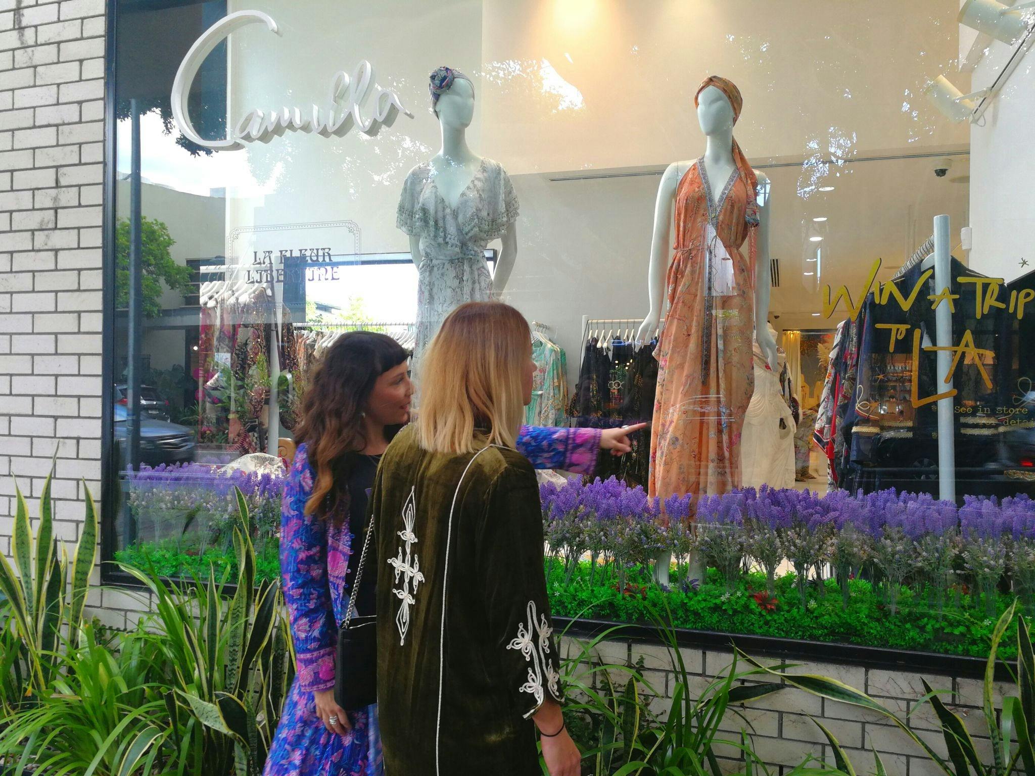 Shopping at Camilla James Street