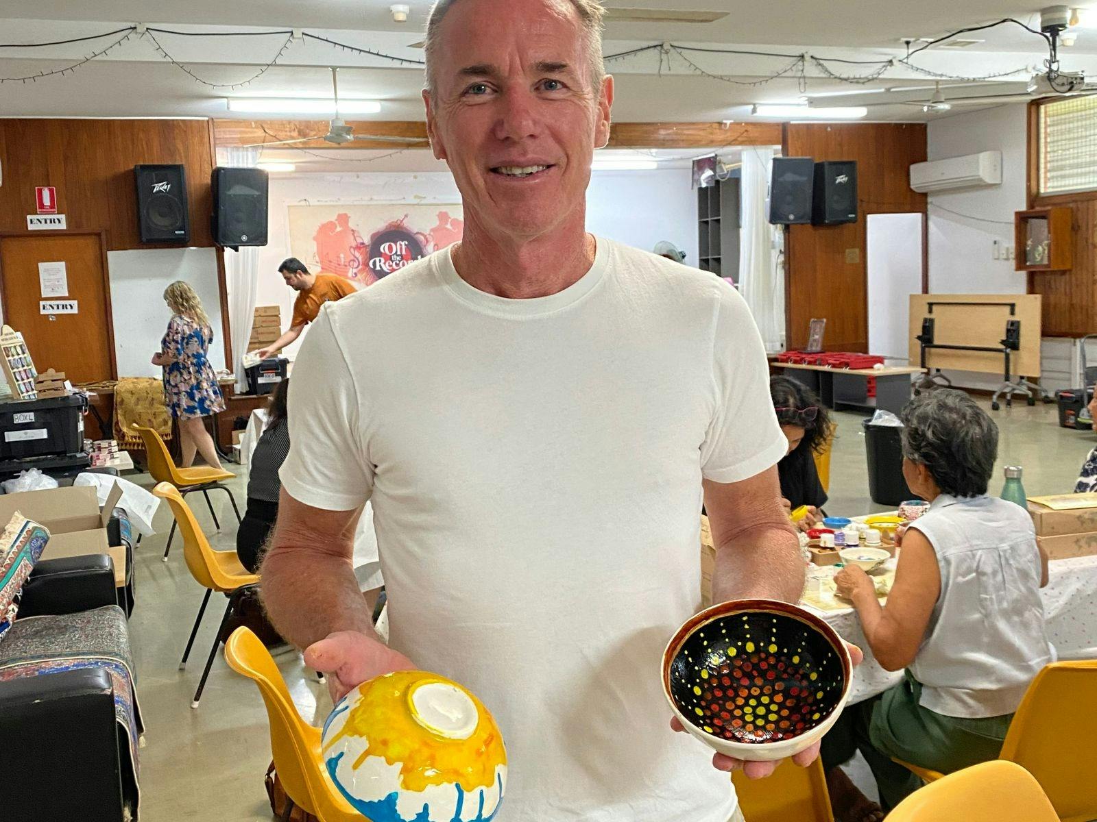 Ceramic Paint and Sip  Workshop Adelaide