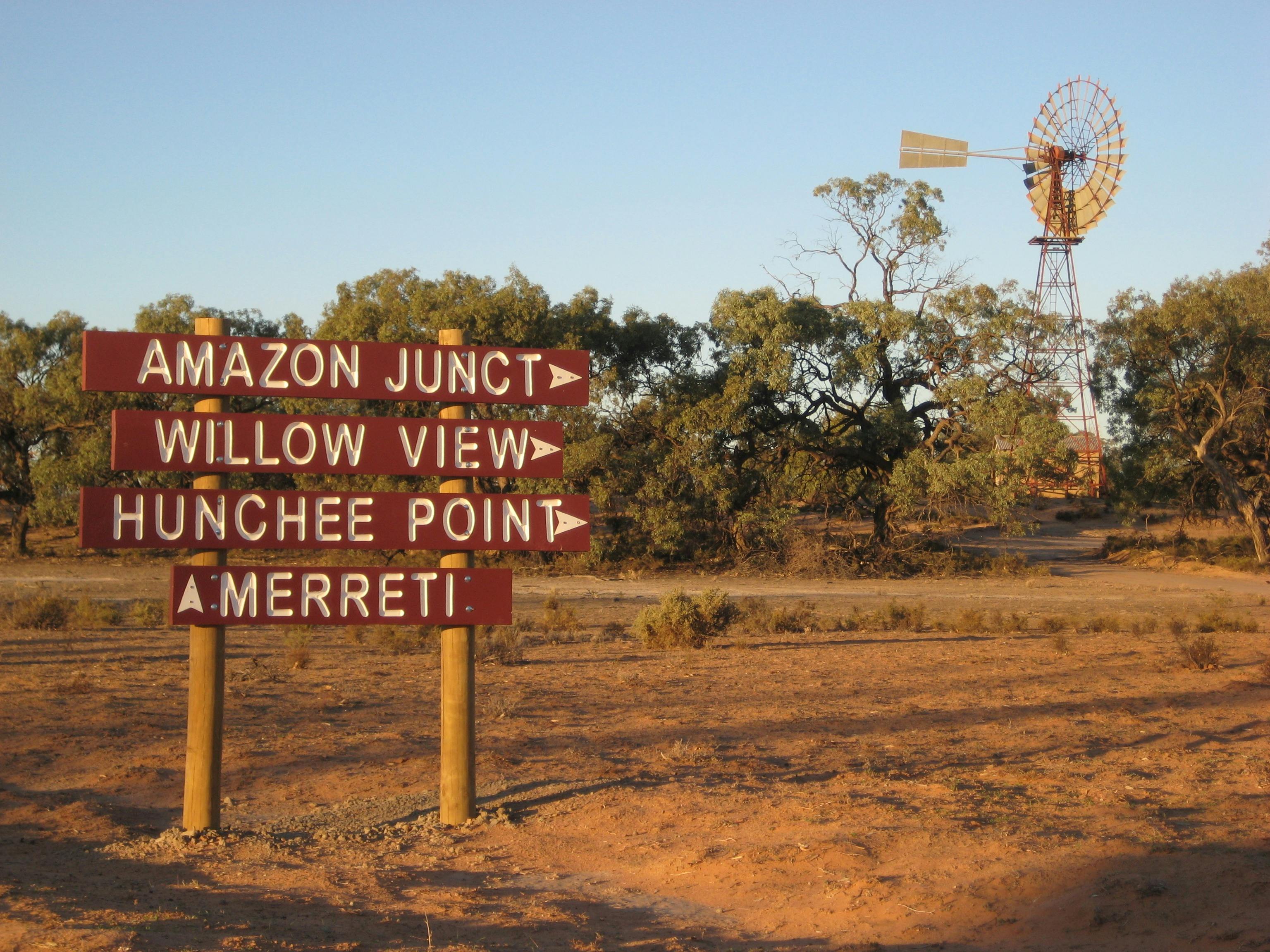 Lakes and creeks sign