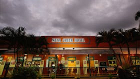 Mena Creek Hotel at Dusk
