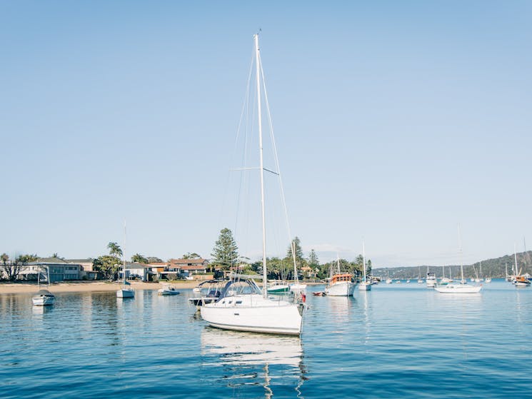 Taylor Made Escapes Yacht moored in the bay