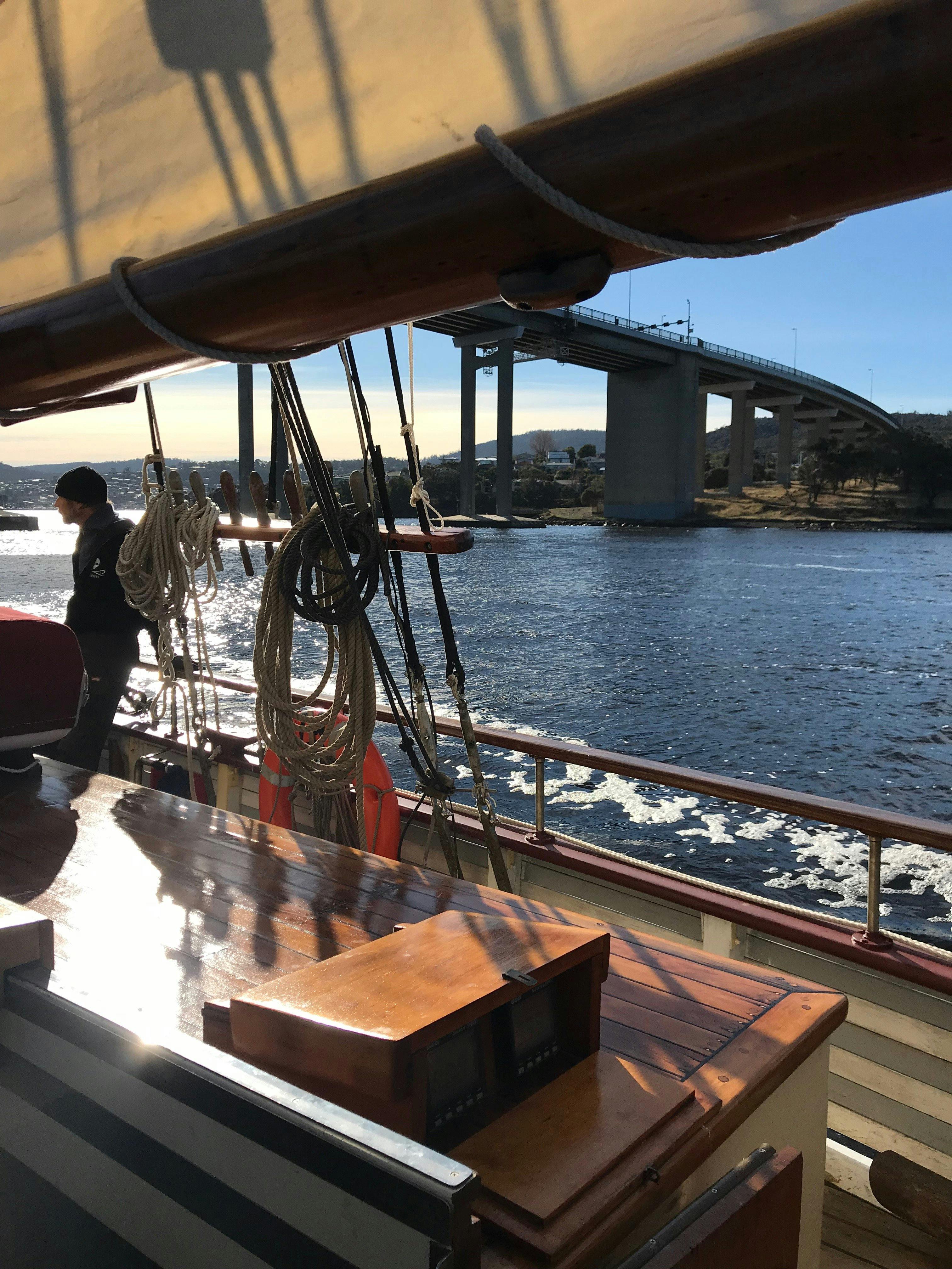 Tasman Bridge, Tasmania from SV Rhona H