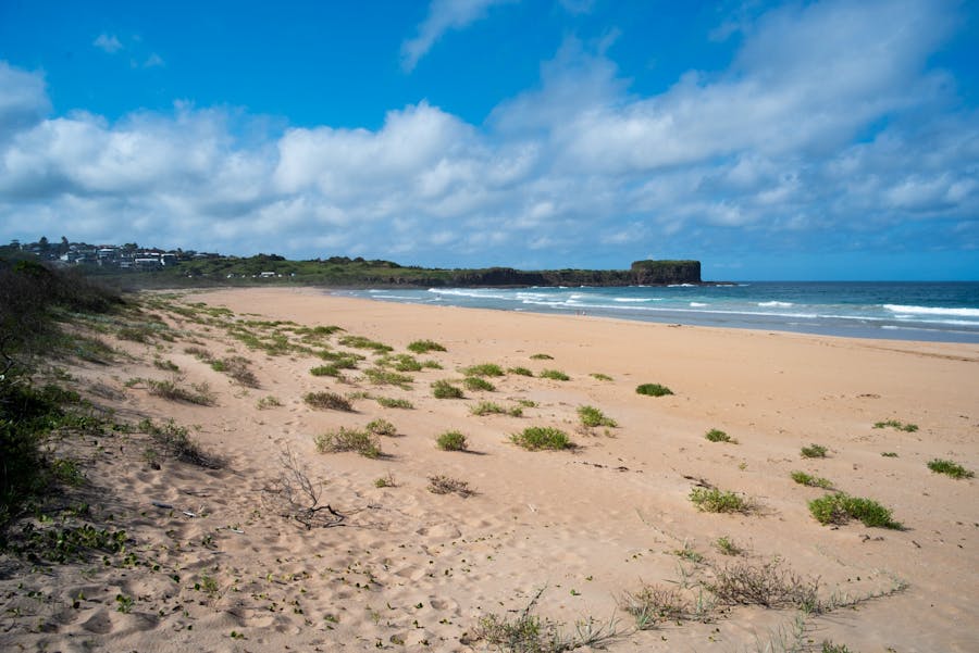 Image shows Bombo Beach which you can walk to in 20 minutes