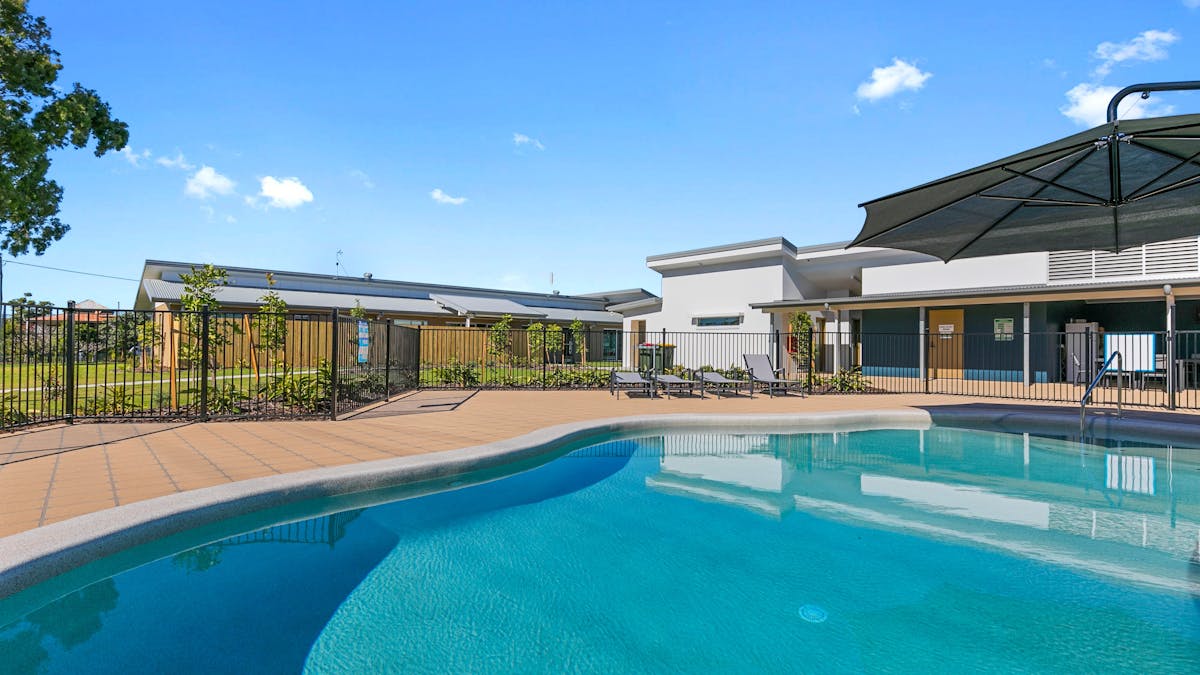 Generous sized pool