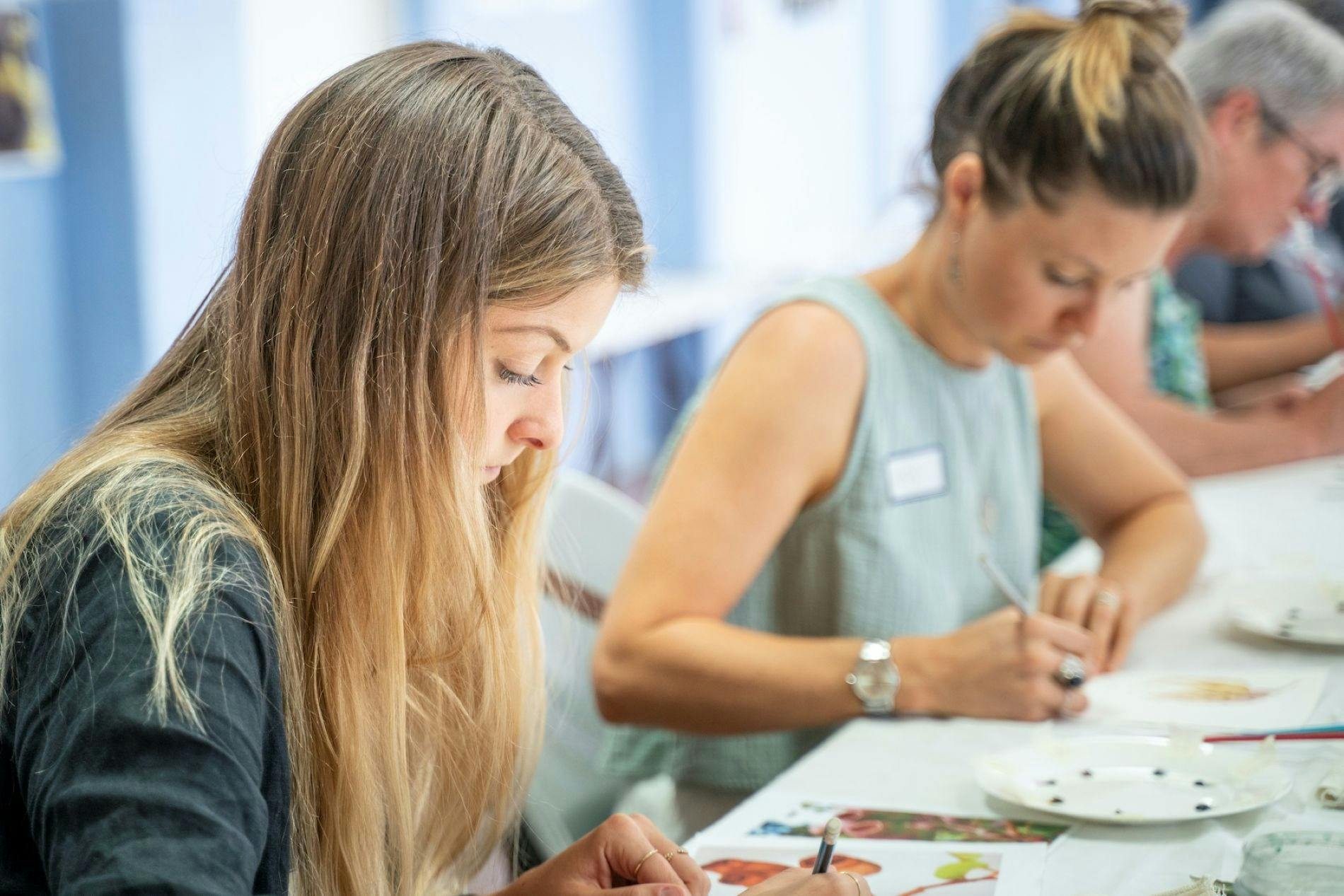 周三晚间，格里·卡弗 (Gerri Kafer) 的水彩画（成人）课程