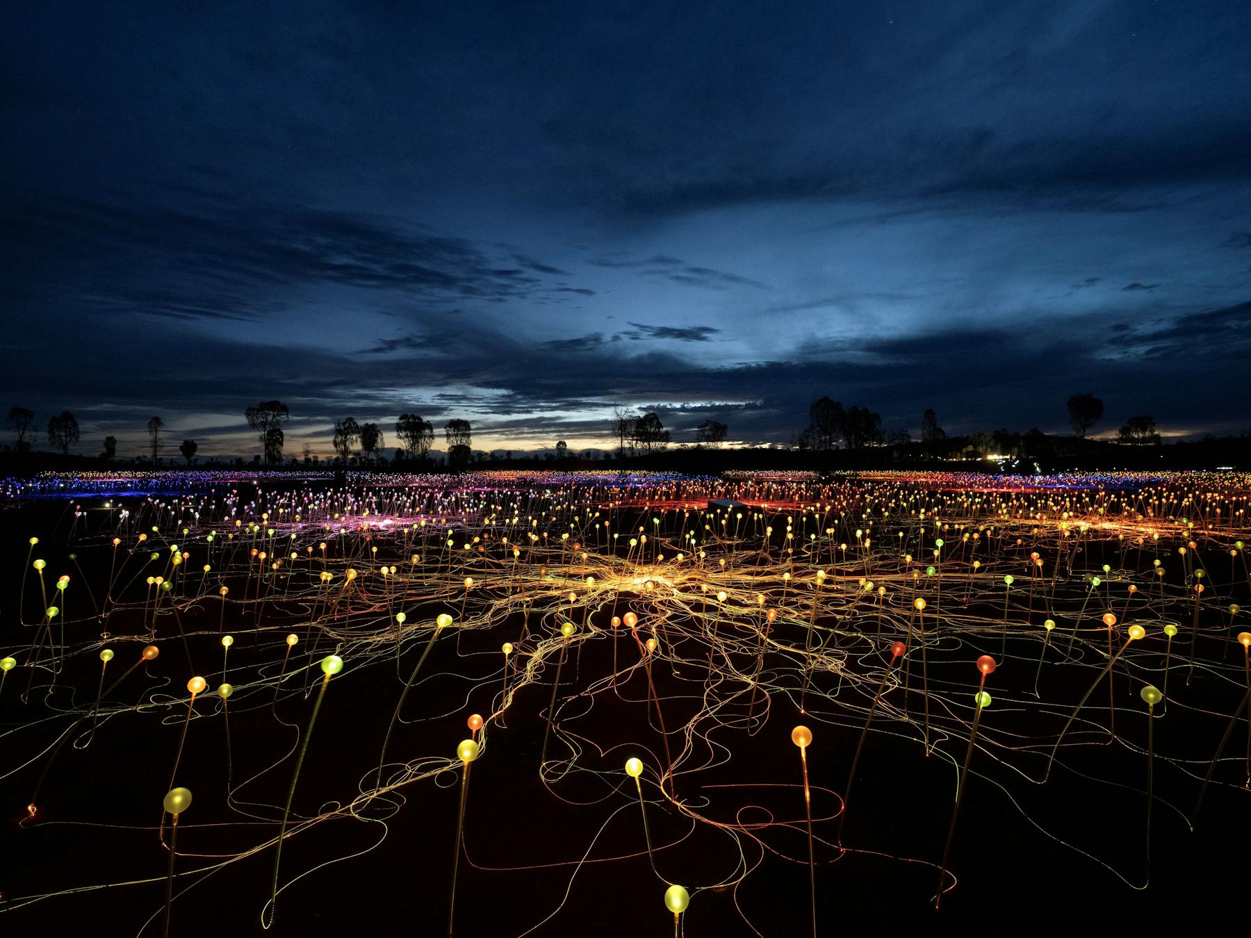 Field of Light Uluru art installation