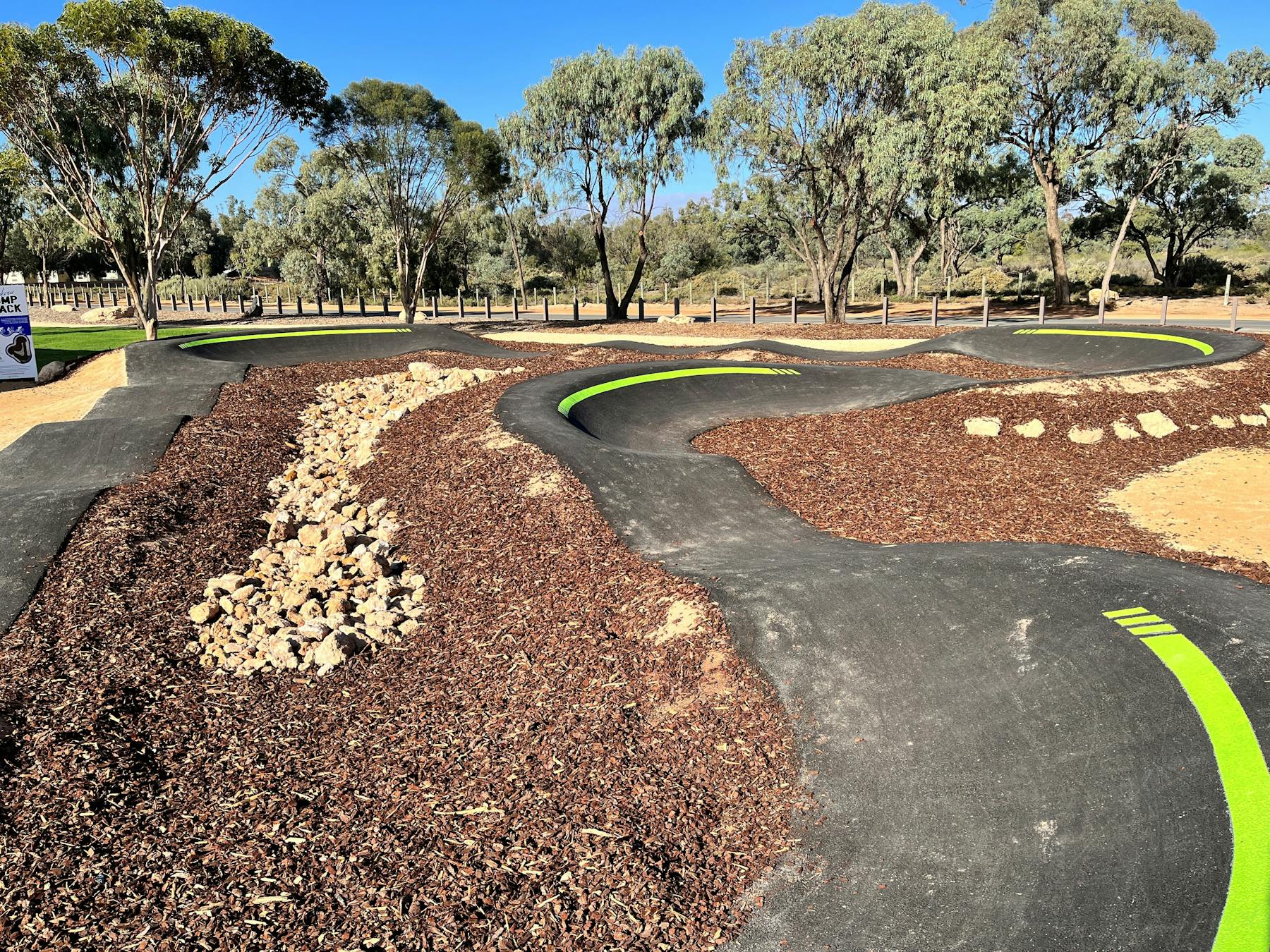 Pump Track looking South