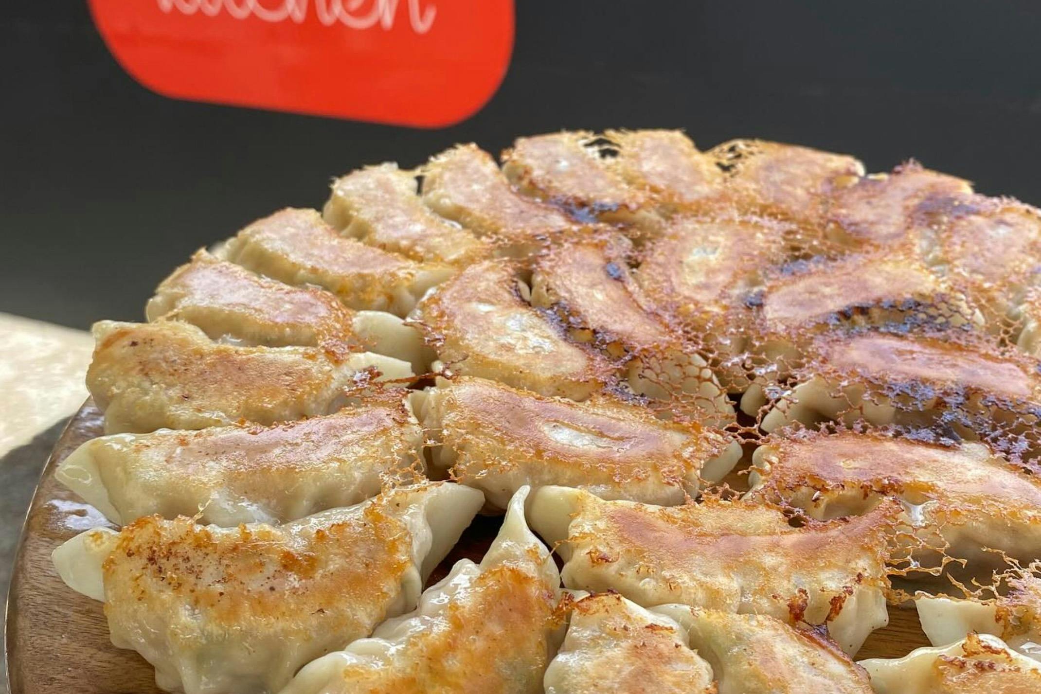 Handcrafted dumplings by Nom Nom Kitchen